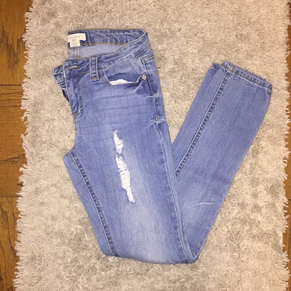 Blue Asphalt Roll Cuff Crop Jeans Size 1/26